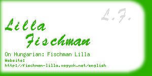 lilla fischman business card